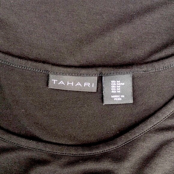 Tahari Split Flutter Sleeve Top - Picture 6 of 8